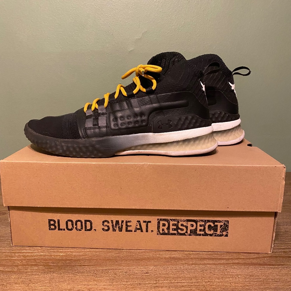 Under Armour Project Rock 1 Black Sneakers